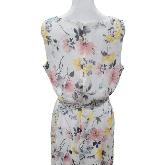 Nicole Miller‎ Womens Spring Floral Print Sleeveless Maxi Dress Size 8 - Picture 13 of 16